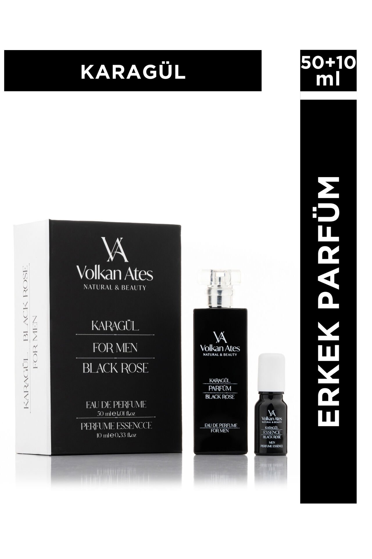 Volkan Ates Natural & Beauty Karagül Parfüm & Esans Set 50 ml + 10 ml