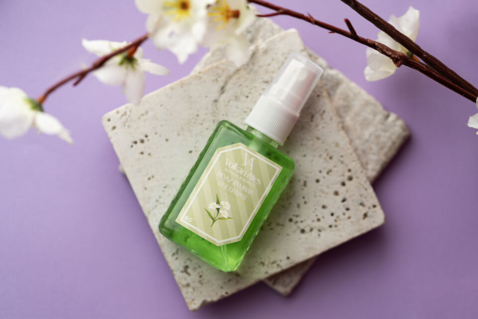Volkan Ates Natural & Beauty Parfümlü Kolonya - Beyaz Zambak 50 ml