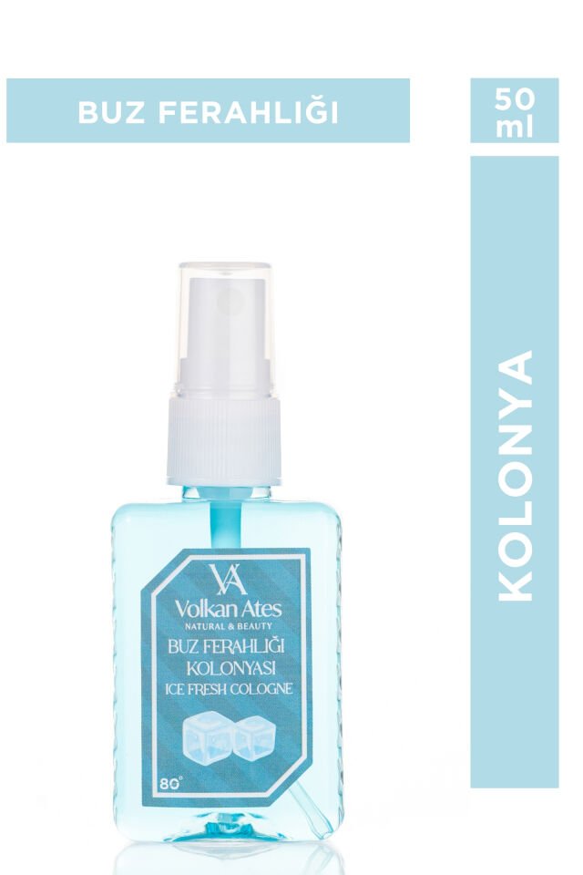 Volkan Ates Natural & Beauty Parfümlü Kolonya - Buz Ferahlığı 50 ml