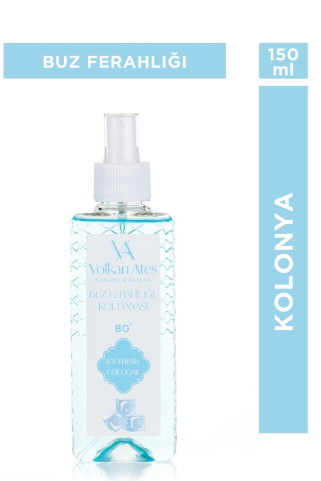 Volkan Ates Natural & Beauty Parfümlü Kolonya - Buz Ferahlığı 150 ml