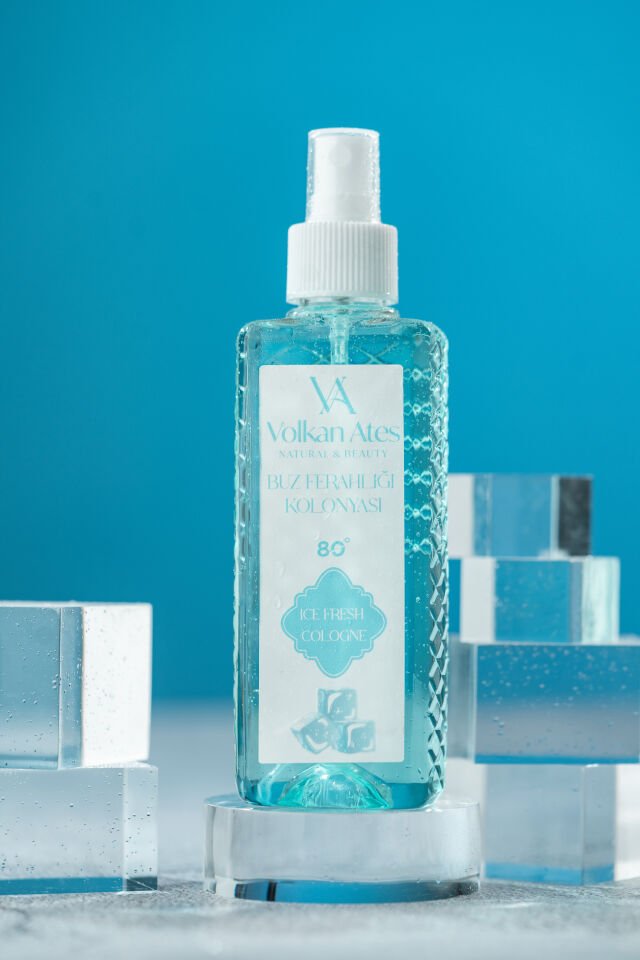 Volkan Ates Natural & Beauty Parfümlü Kolonya - Buz Ferahlığı 150 ml