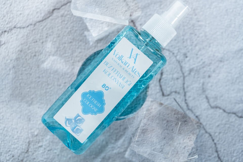 Volkan Ates Natural & Beauty Parfümlü Kolonya - Buz Ferahlığı 150 ml