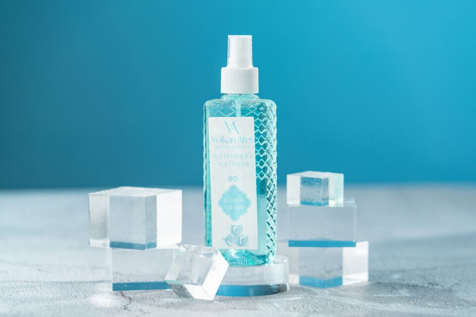 Volkan Ates Natural & Beauty Parfümlü Kolonya - Buz Ferahlığı 150 ml