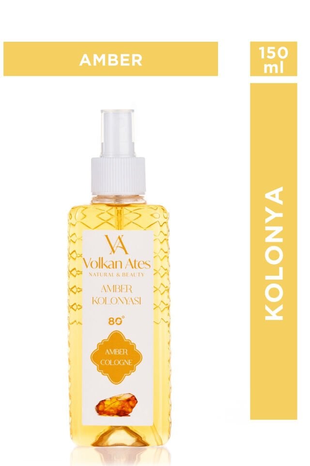 Volkan Ates Natural & Beauty Parfümlü Kolonya - Amber 150 ml