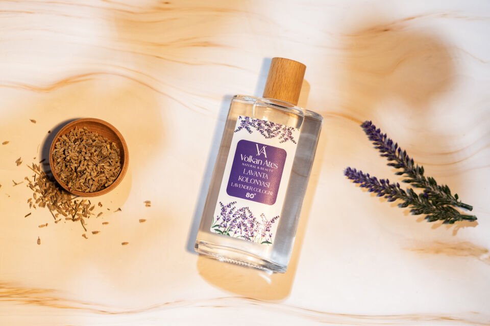 Volkan Ates Natural & Beauty Lavanta Kolonyası Cam Şişe 200 ml
