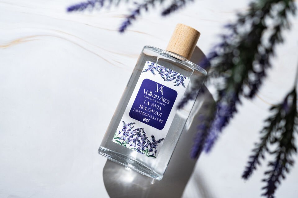 Volkan Ates Natural & Beauty Lavanta Kolonyası Cam Şişe 200 ml