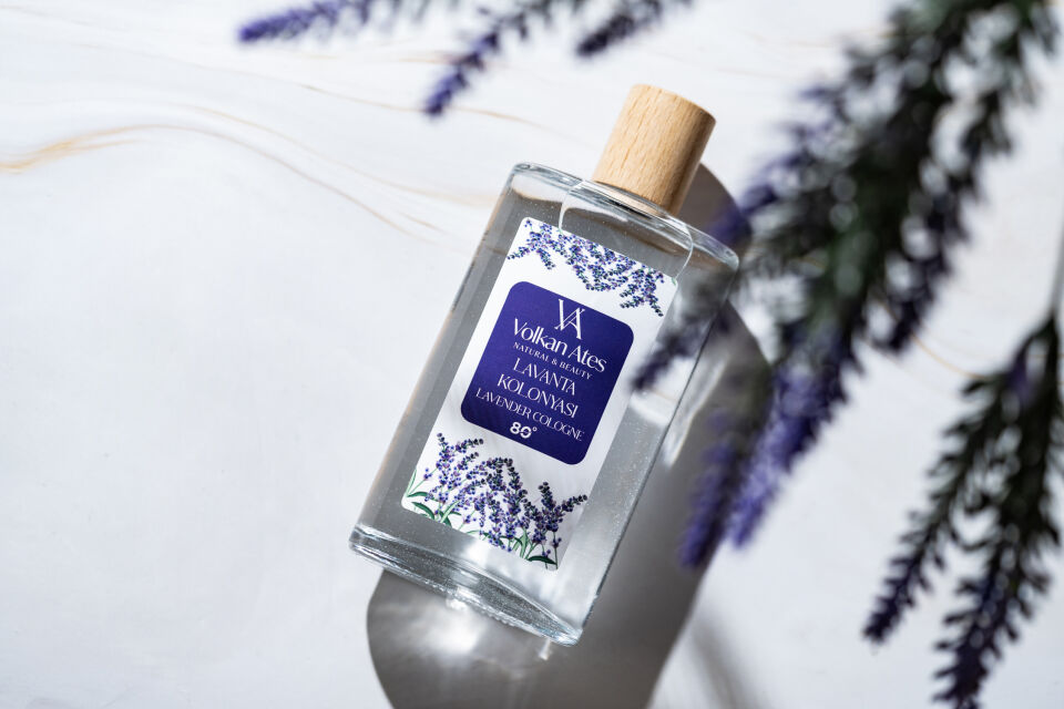 Volkan Ates Natural & Beauty Lavanta Kolonyası Cam Şişe 200 ml