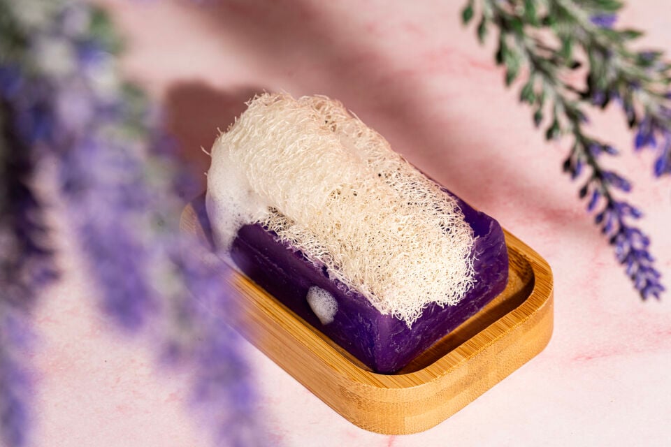 Volkan Ates Natural & Beauty Lavanta Yağlı Kabak Lifli Doğal Sabun 130 gr