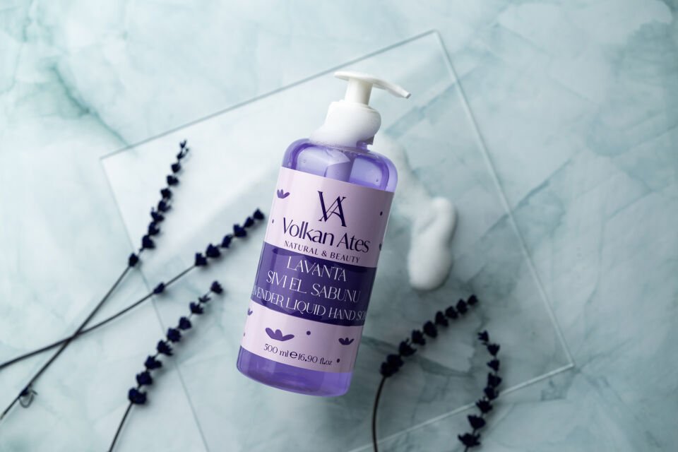 Volkan Ates Natural & Beauty Lavanta Yağlı Sıvı El Sabunu 500 ml
