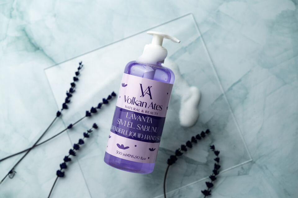 Volkan Ates Natural & Beauty Lavanta Yağlı Sıvı El Sabunu 500 ml