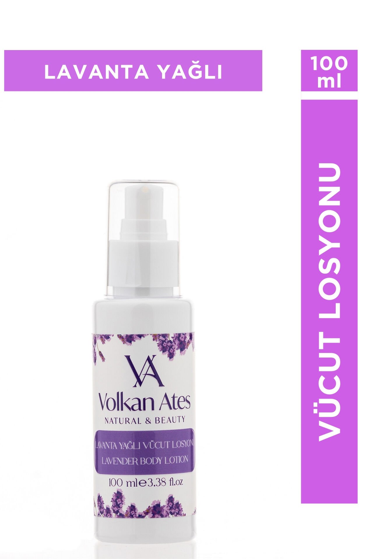Volkan Ates Natural & Beauty Lavanta Yağlı Vücut Losyonu 100 ml