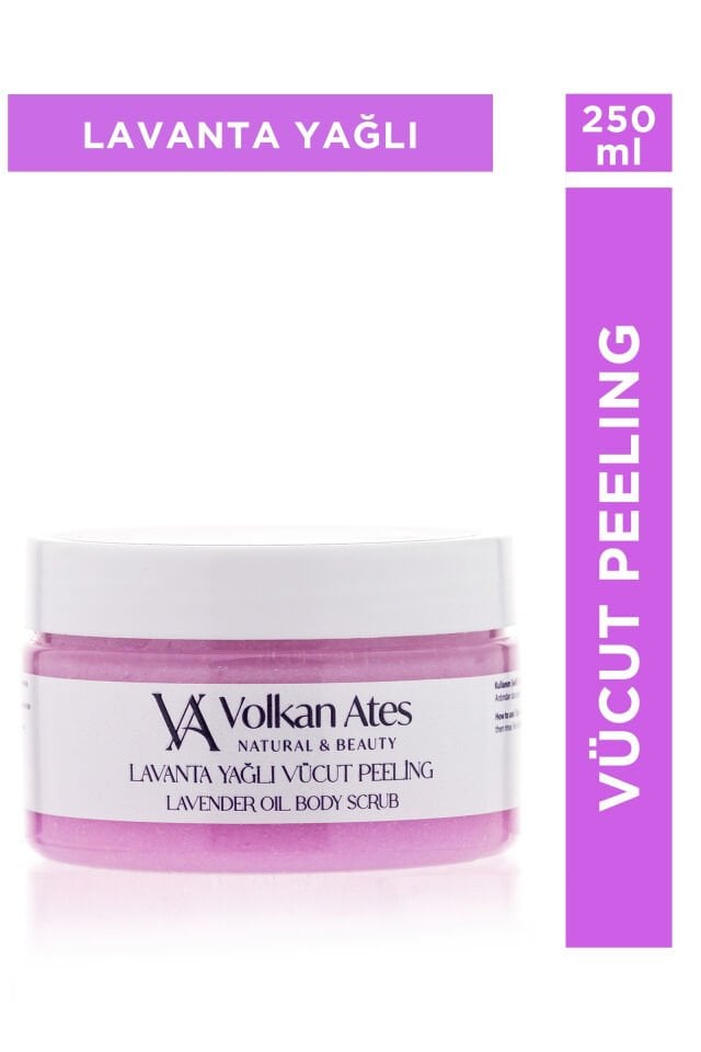 Volkan Ates Natural & Beauty Lavanta Yağlı Vücut Peeling Body Scrub 250 ml
