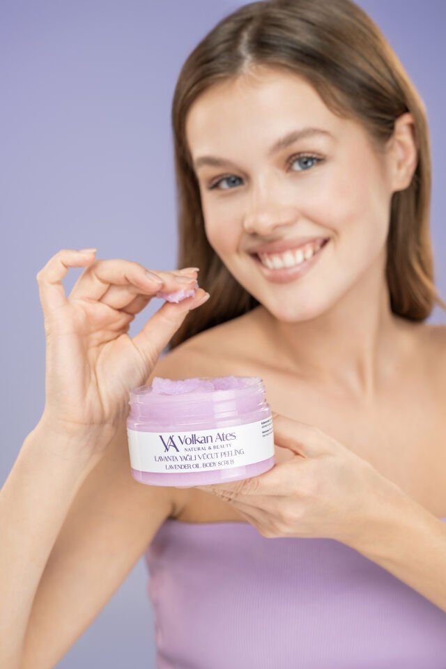 Volkan Ates Natural & Beauty Lavanta Yağlı Vücut Peeling Body Scrub 250 ml
