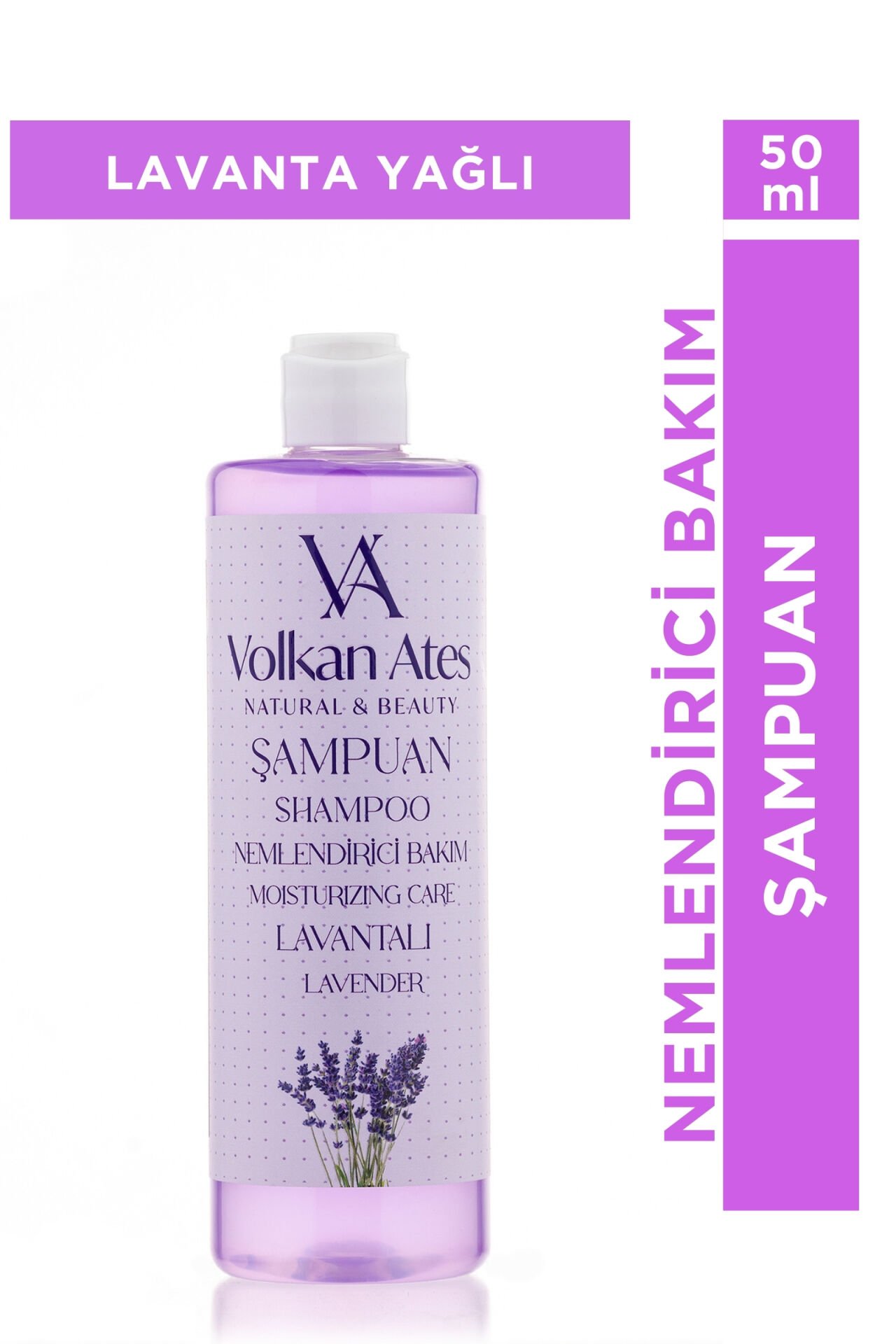Volkan Ates Natural & Beauty Lavanta Yağlı Şampuan 400 ml