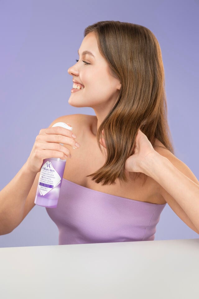 Volkan Ates Natural & Beauty Keratin ve Lavanta Yağlı Çift Fazlı Fön Suyu 250 ml