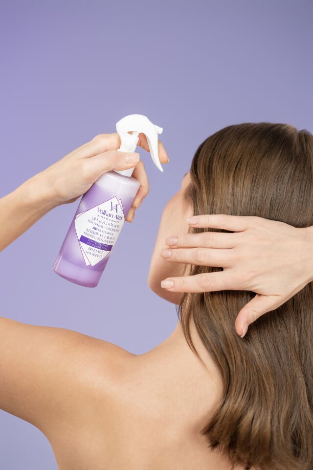 Volkan Ates Natural & Beauty Keratin ve Lavanta Yağlı Çift Fazlı Fön Suyu 250 ml