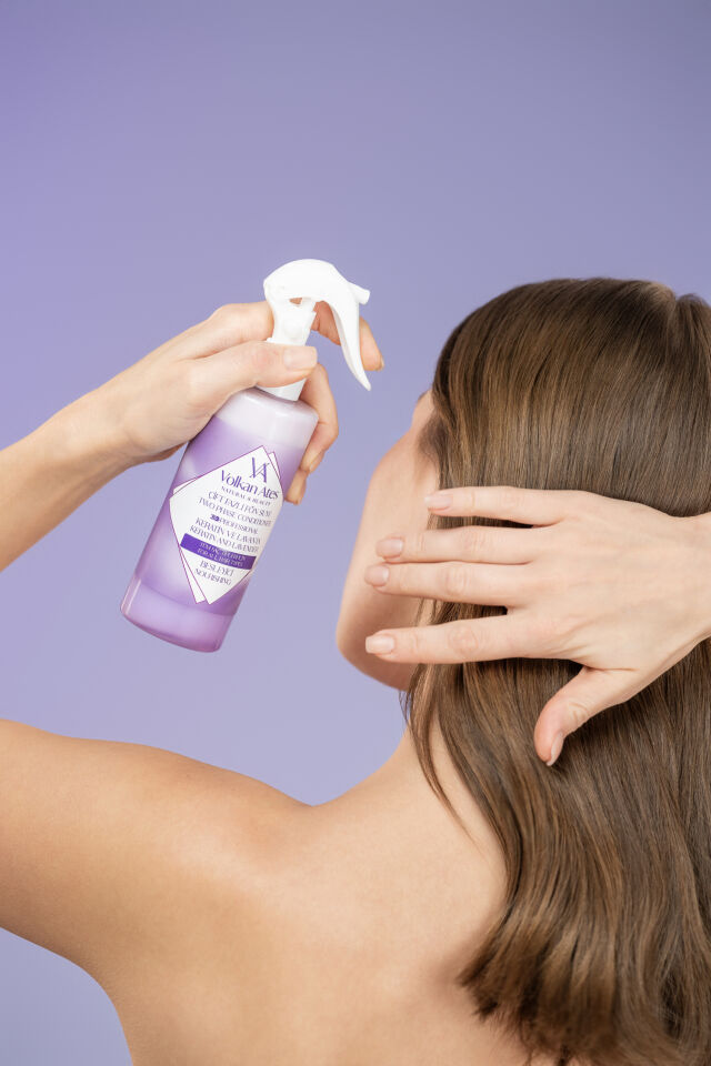 Volkan Ates Natural & Beauty Keratin ve Lavanta Yağlı Çift Fazlı Fön Suyu 250 ml