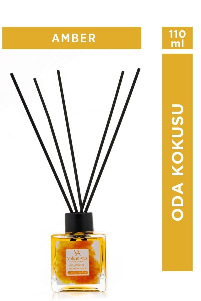 Volkan Ates Natural & Beauty Bambu Çubuklu Oda Kokusu – Amber 110 ml