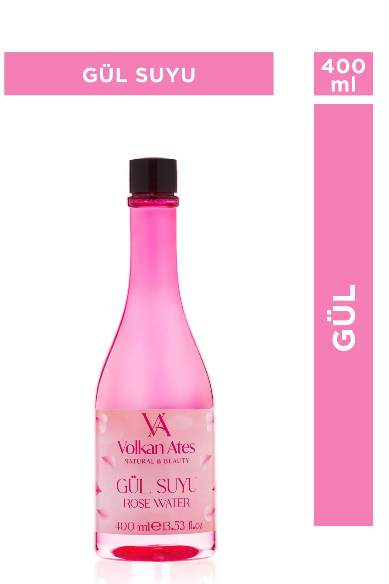 Volkan Ates Natural & Beauty Gül Suyu 400 ml