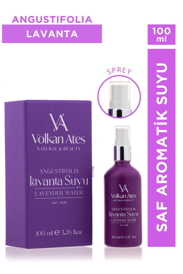 Volkan Ates Natural & Beauty Lavandula Angustifolia Saf Lavanta Suyu Sprey 100 ml