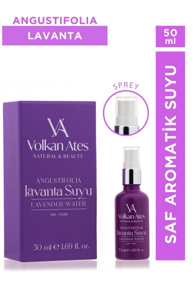 Volkan Ates Natural & Beauty Lavandula Angustifolia Saf Lavanta Suyu Sprey 50 ml