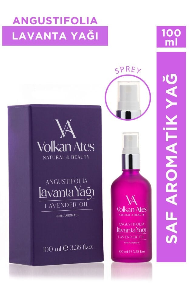 Volkan Ates Natural & Beauty Lavandula Angustifolia Saf Lavanta Yağı Sprey 100 ml
