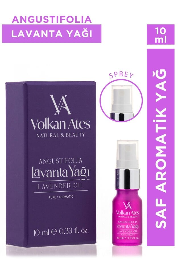 Volkan Ates Natural & Beauty Lavandula Angustifolia Saf Lavanta Yağı Sprey 10 ml