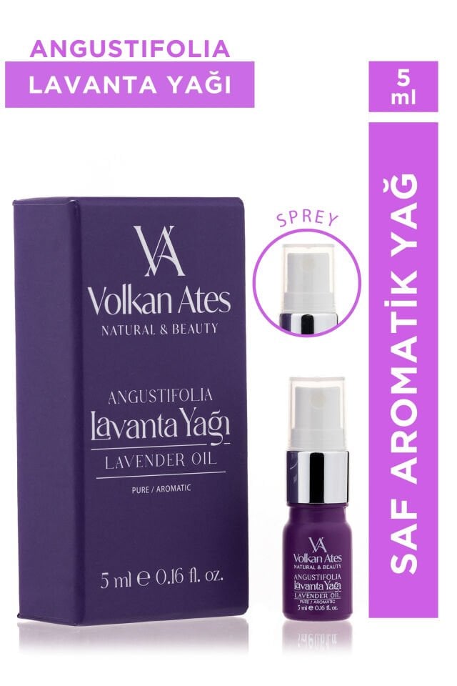 Volkan Ates Natural & Beauty Lavandula Angustifolia Saf Lavanta Yağı Sprey 5 ml