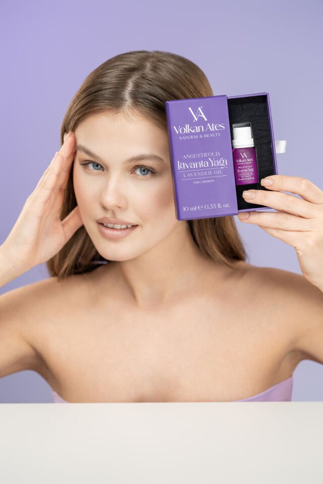 Volkan Ates Natural & Beauty Lavandula Angustifolia Saf Lavanta Yağı İçten Damlalıklı 10 ml