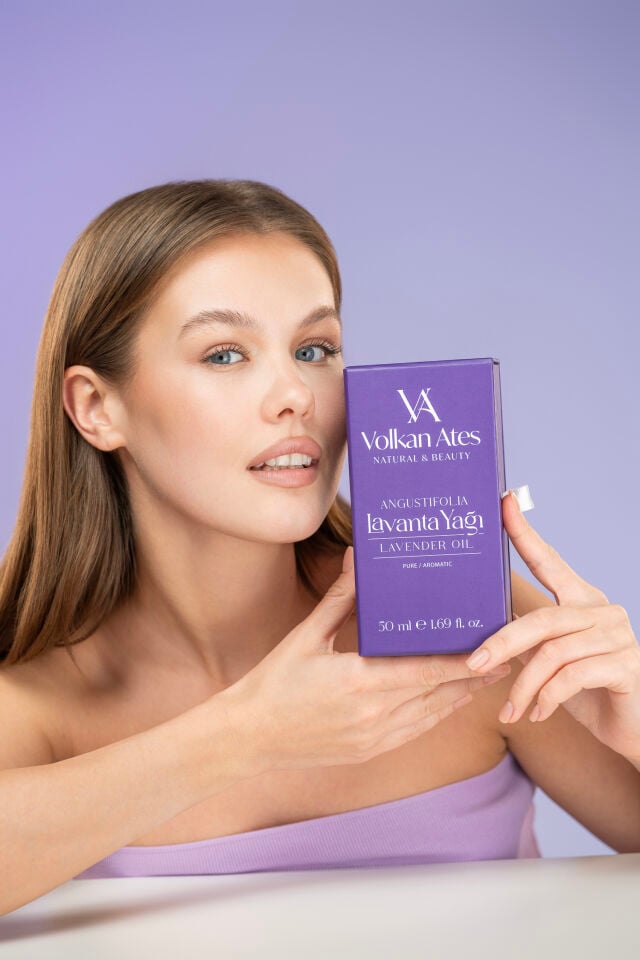 Volkan Ates Natural & Beauty Lavandula Angustifolia Saf Lavanta Yağı Cam Damlalıklı 50 ml