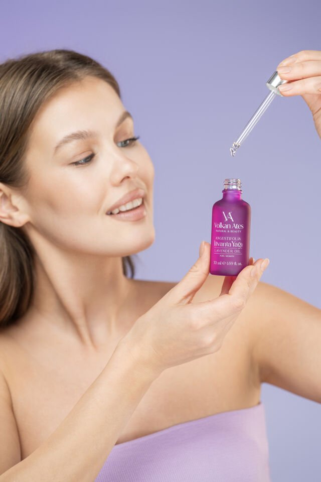 Volkan Ates Natural & Beauty Lavandula Angustifolia Saf Lavanta Yağı Cam Damlalıklı 50 ml