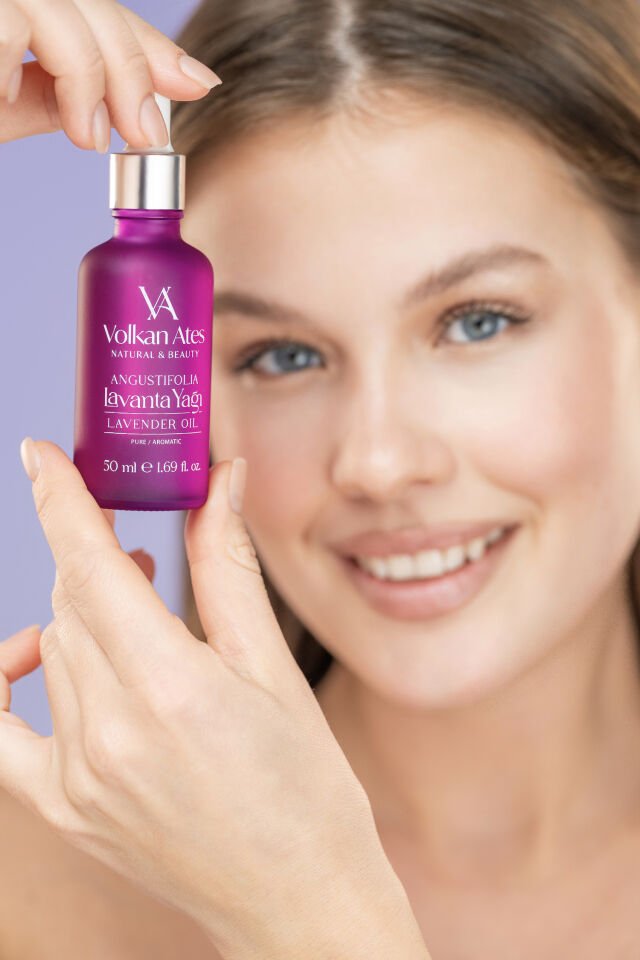 Volkan Ates Natural & Beauty Lavandula Angustifolia Saf Lavanta Yağı Cam Damlalıklı 50 ml