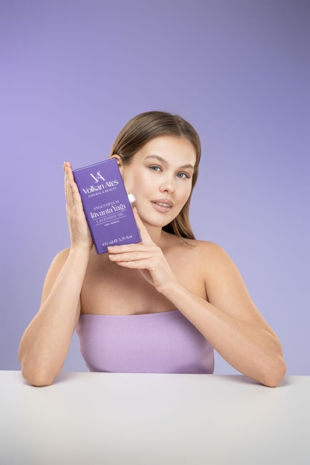 Volkan Ates Natural & Beauty Lavandula Angustifolia Saf Lavanta Yağı Cam Damlalıklı 100 ml