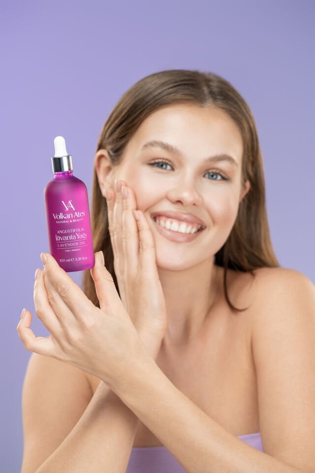 Volkan Ates Natural & Beauty Lavandula Angustifolia Saf Lavanta Yağı Cam Damlalıklı 100 ml