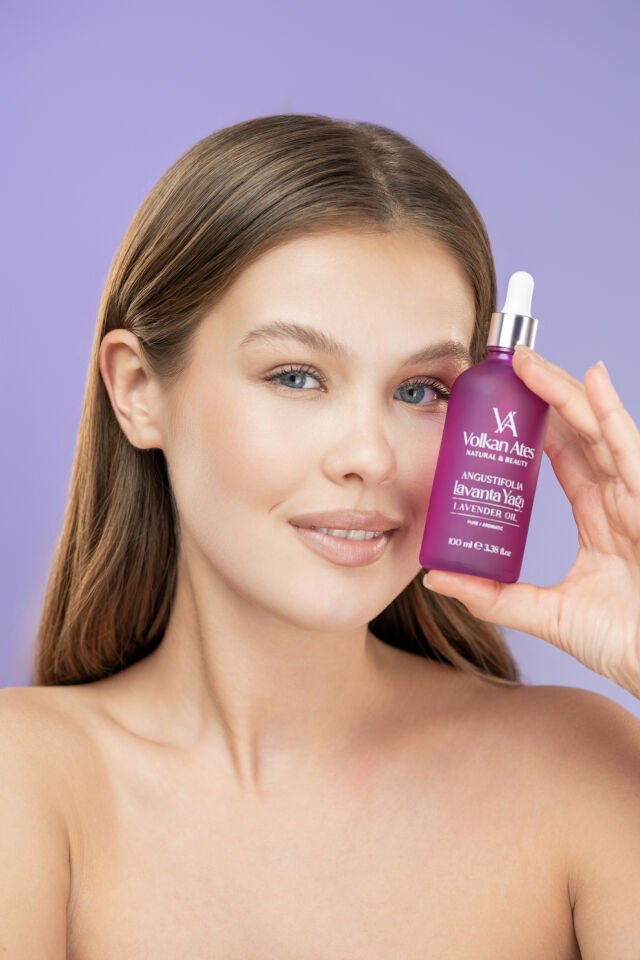 Volkan Ates Natural & Beauty Lavandula Angustifolia Saf Lavanta Yağı Cam Damlalıklı 100 ml