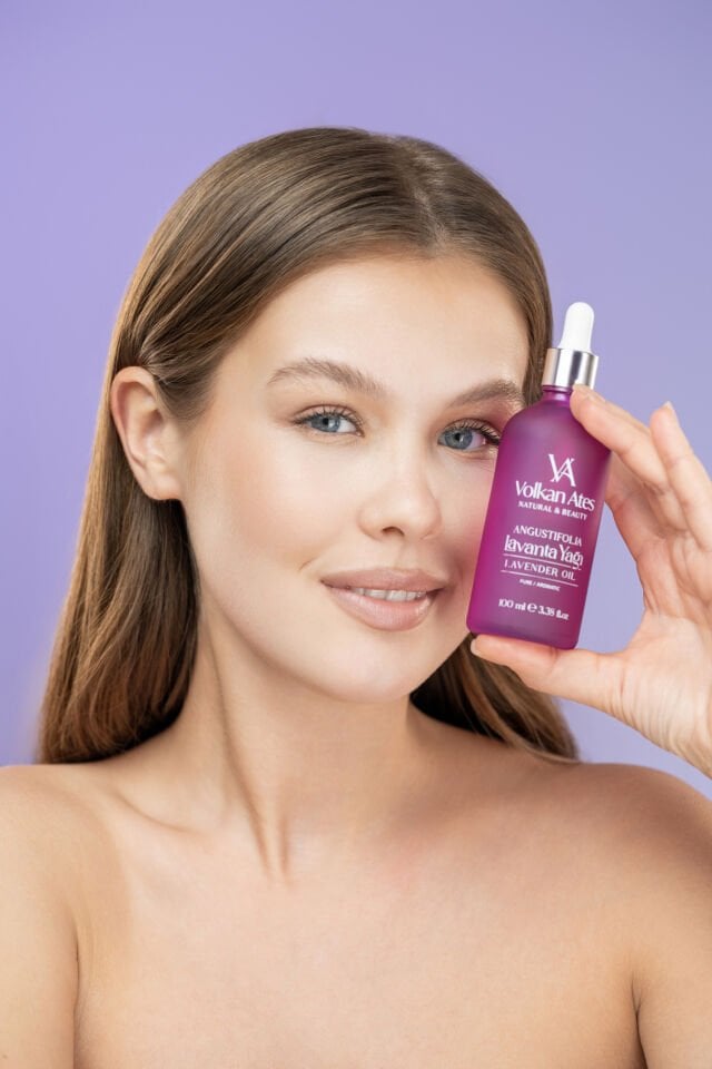 Volkan Ates Natural & Beauty Lavandula Angustifolia Saf Lavanta Yağı Cam Damlalıklı 100 ml
