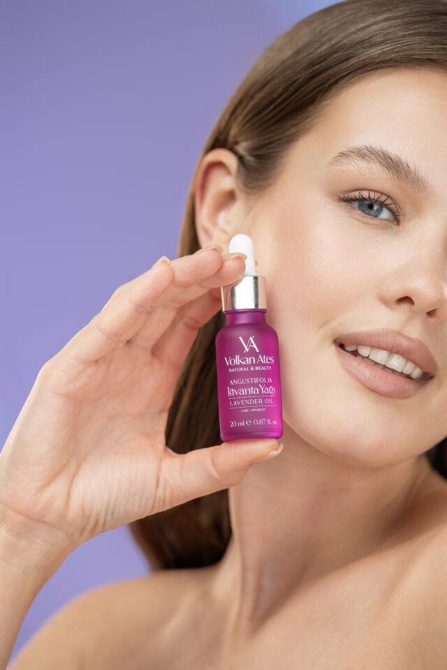 Volkan Ates Natural & Beauty Lavandula Angustifolia Saf Lavanta Yağı Cam Damlalıklı 20 ml