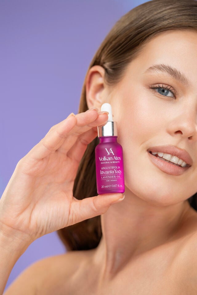 Volkan Ates Natural & Beauty Lavandula Angustifolia Saf Lavanta Yağı Cam Damlalıklı 20 ml