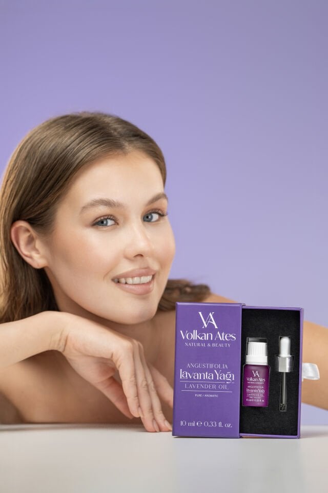 Volkan Ates Natural & Beauty Lavandula Angustifolia Saf Lavanta Yağı Cam Damlalıklı 10 ml