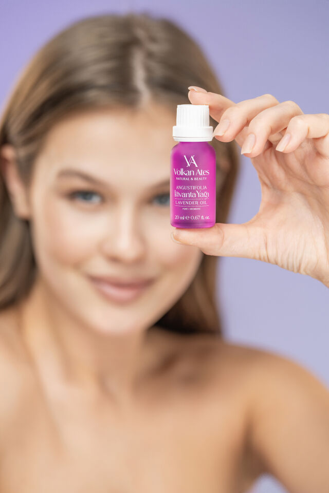 Volkan Ates Natural & Beauty Lavandula Angustifolia Saf Lavanta Yağı İçten Damlalıklı 20 ml