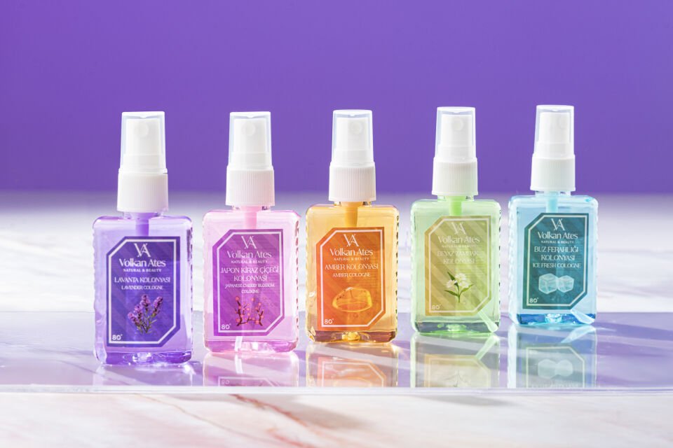 Volkan Ates Natural & Beauty 5'li Parfümlü Kolonya Seti 50 ml
