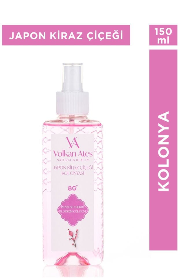Volkan Ates Natural & Beauty Parfümlü Kolonya - Japon Kiraz Çiçeği 150 ml