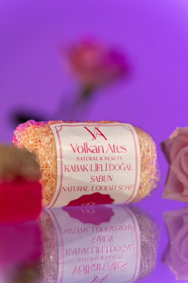 Volkan Ates Natural & Beauty Gül Özlü Kabak Lifli Doğal Sabun 130 gr
