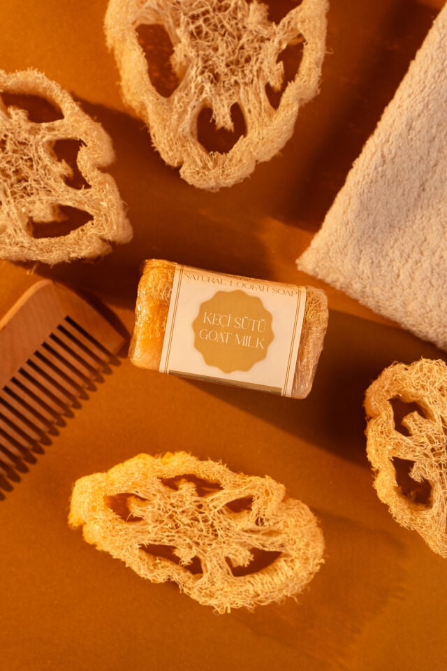 Volkan Ates Natural & Beauty Keçi Sütü Kabak Lifli Doğal Sabun 130 gr