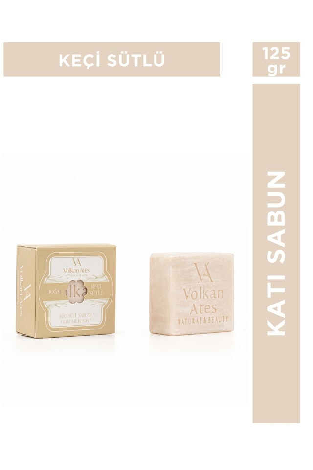 Volkan Ates Natural & Beauty Keçi Sütü Katı Doğal Sabun 125 gr