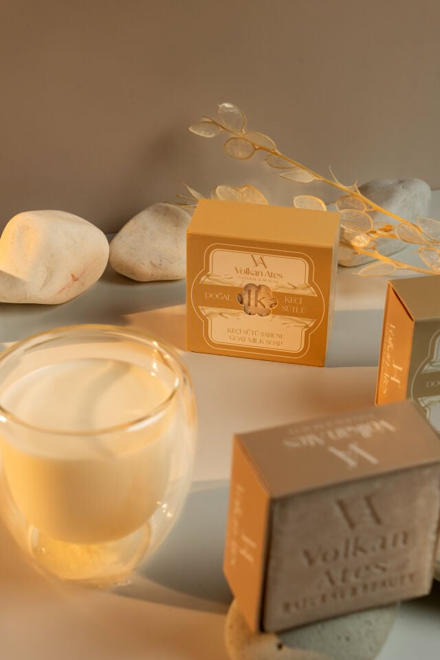 Volkan Ates Natural & Beauty Keçi Sütü Katı Doğal Sabun 125 gr