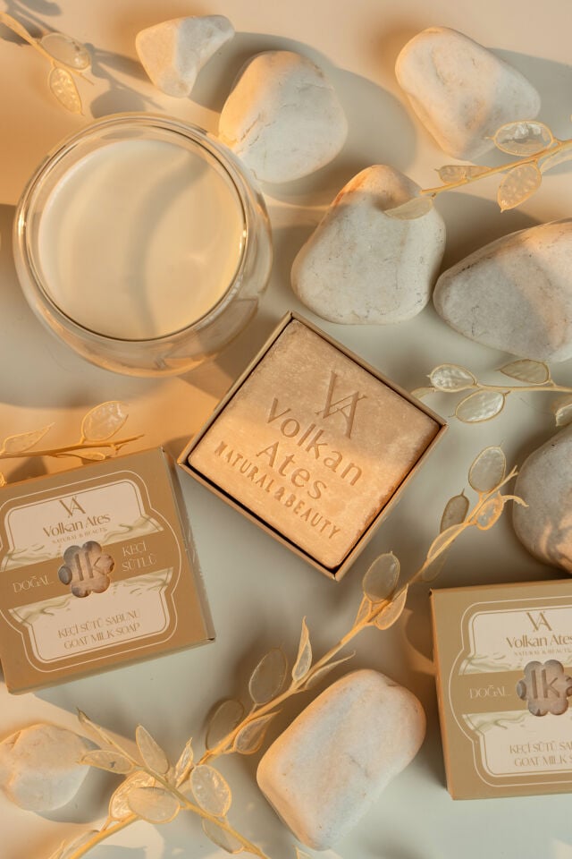 Volkan Ates Natural & Beauty Keçi Sütü Katı Doğal Sabun 125 gr