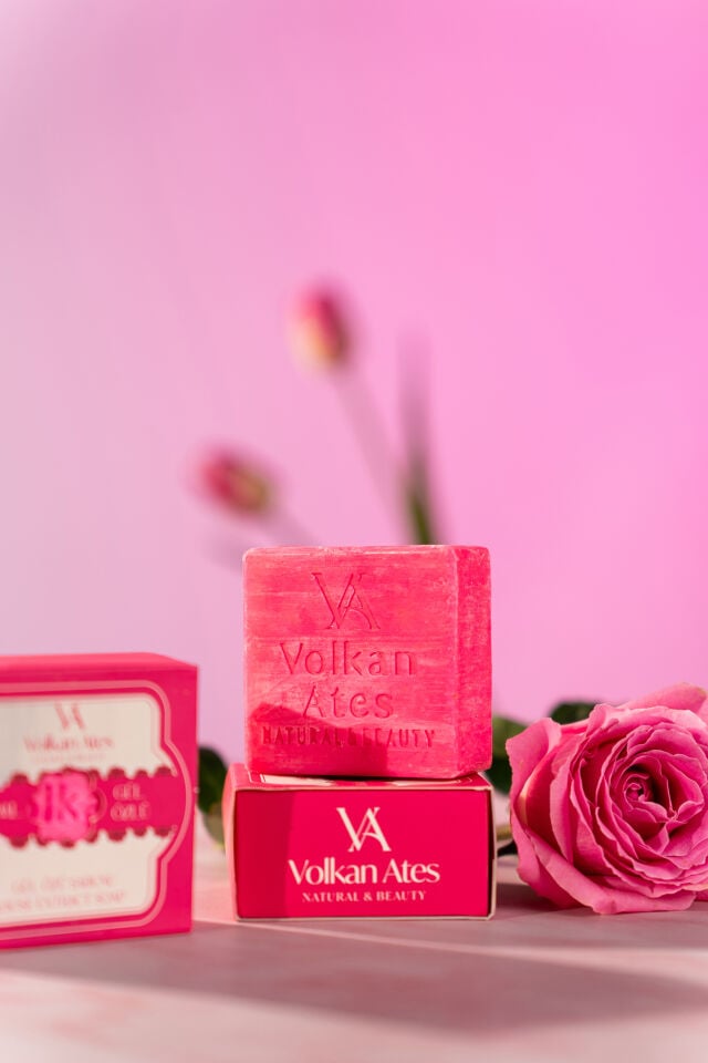 Volkan Ates Natural & Beauty Gül Özlü Katı Doğal Sabun 125 gr