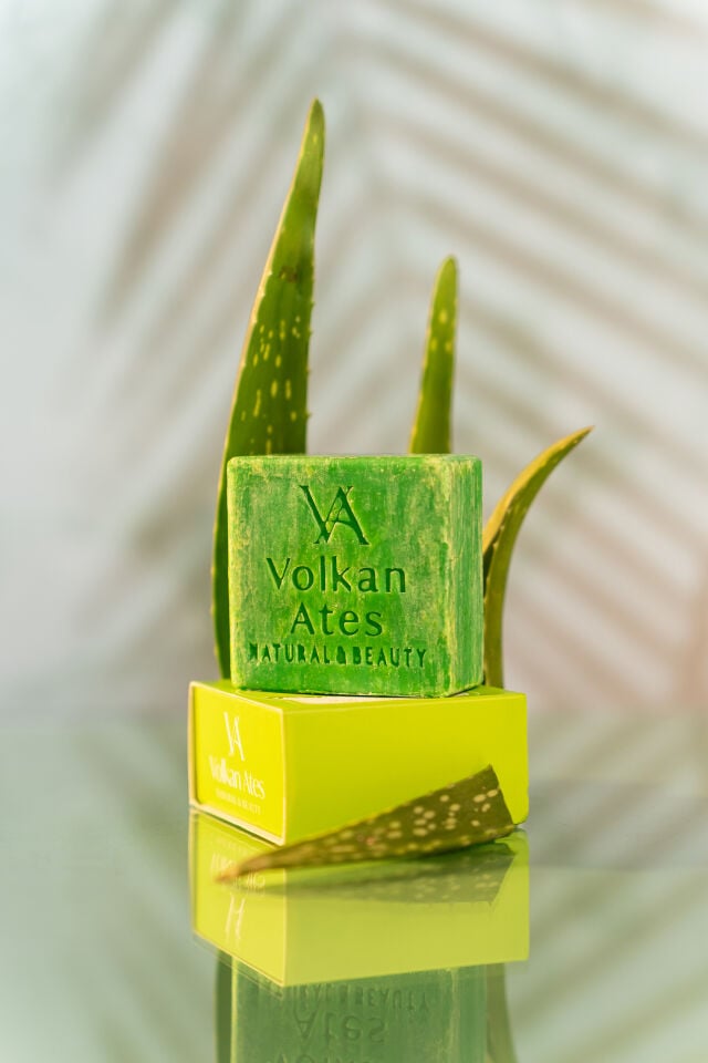 Volkan Ates Natural & Beauty Aloe Vera Katı Doğal Sabun 125 gr