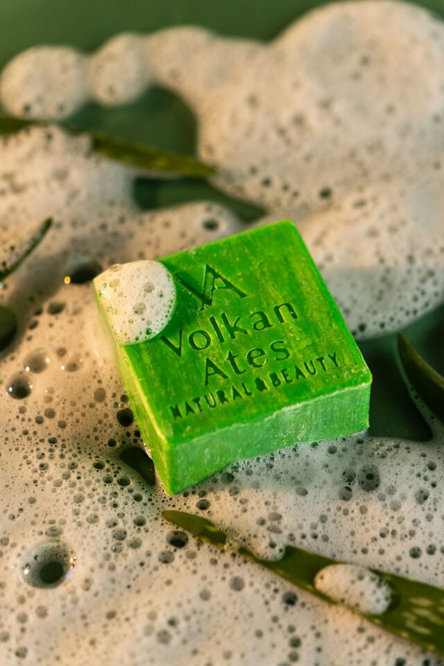 Volkan Ates Natural & Beauty Aloe Vera Katı Doğal Sabun 125 gr